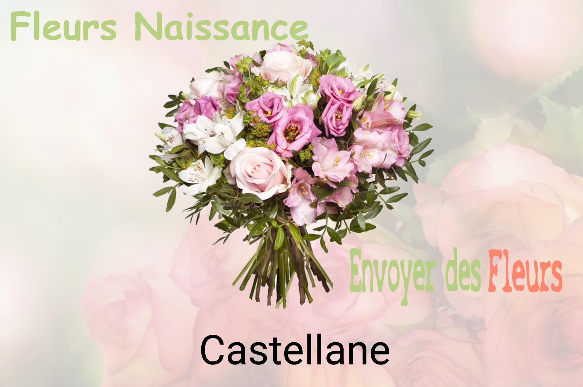 Bouquet de fleurs de naissance livré à Castellane
